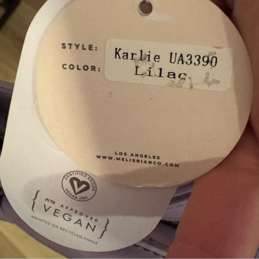 💜 Melie Bianco “Karlie” Lilac Vegan Crossbody Bag (NWT) - Picture 9 of 9